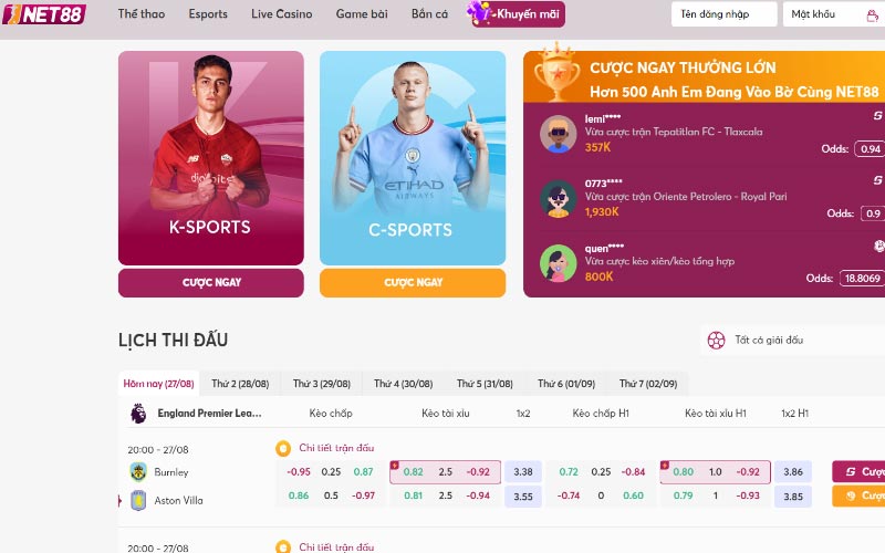 Các ưu điểm của nhà cái