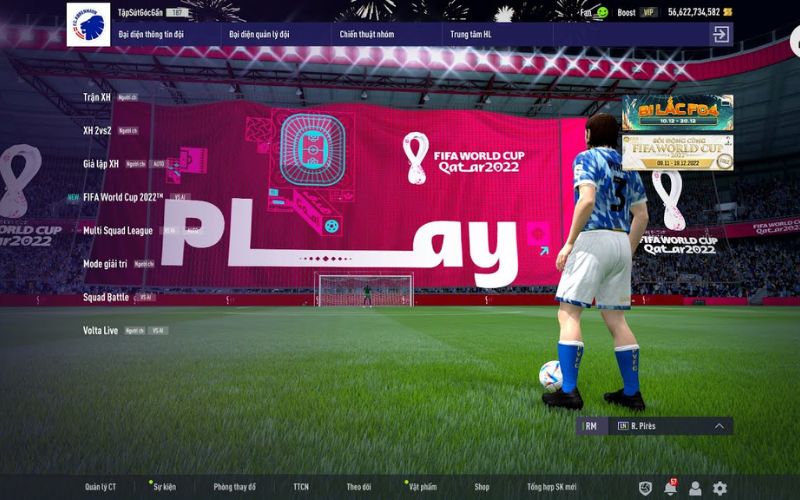 Các chế độ chơi có trong FIFA 4 Online